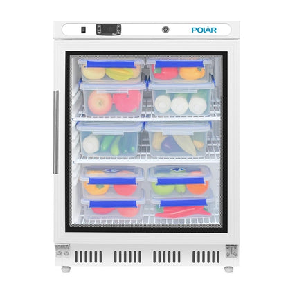 Polar C-Series Under Counter Display Fridge White 150Ltr  CD086-A