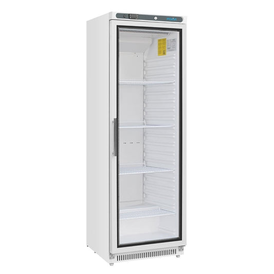 Polar C-Series Upright Display Fridge White 400Ltr  CD087-A