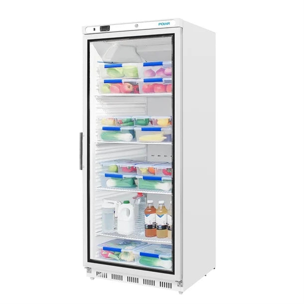 Polar C-Series Upright Display Fridge White 600Ltr  CD088-A