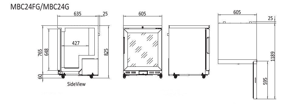 Atosa Chiller Freezer Cabinet MBC24FG