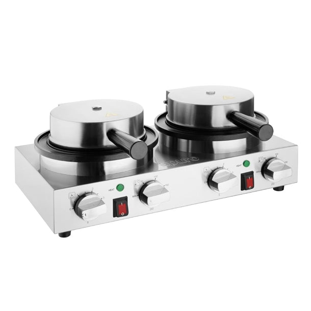 Apuro Double Round Belgian Waffle Maker CJ533-A