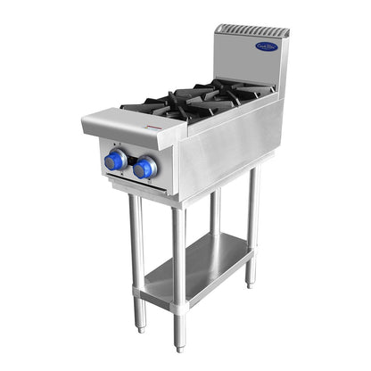 Cookrite 2 Burner CooktopLPG AT80G2B-F-LPG