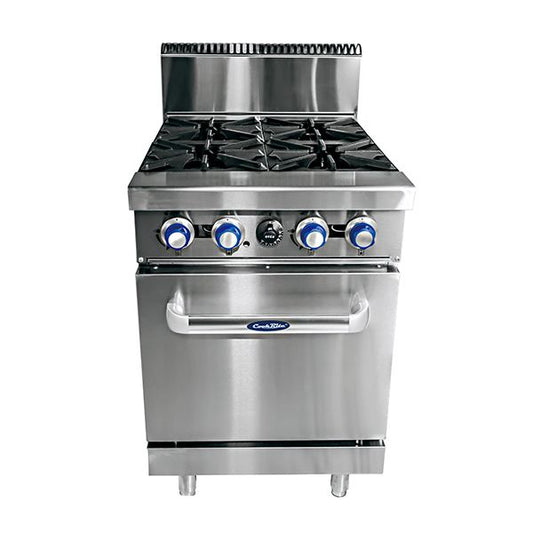 Cookrite 4 Burner Cooktop w/ Oven ATO-4B-F-LPG