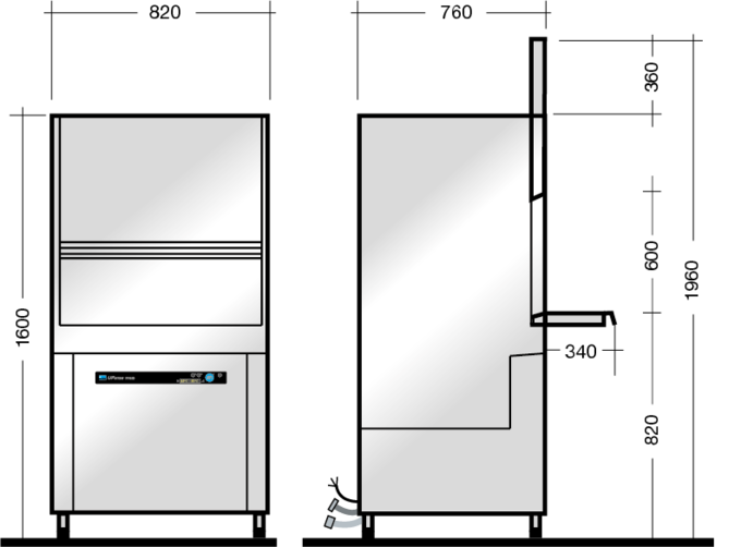 MEIKO UPster PF600 Commercial Kitchen Dishwasher