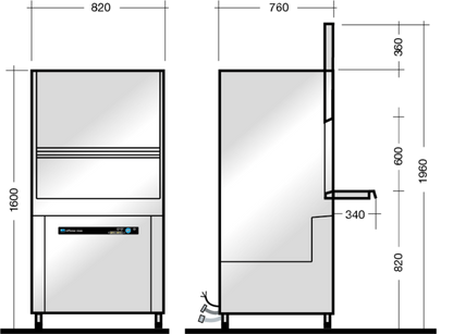 MEIKO UPster PF600 Commercial Kitchen Dishwasher