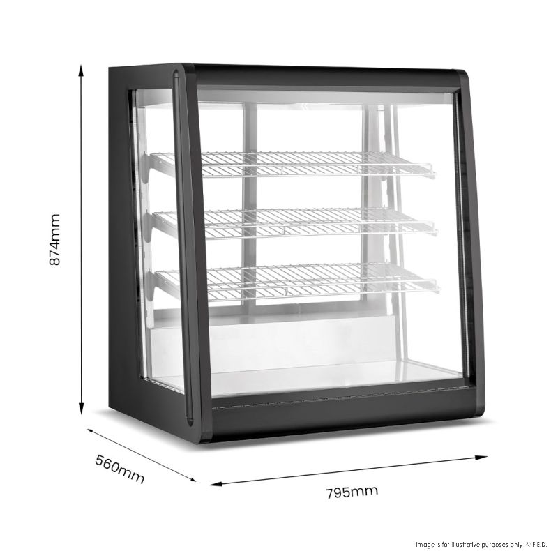 Bonvue Chilled Angled Counter-Top Food Display - CTA-196