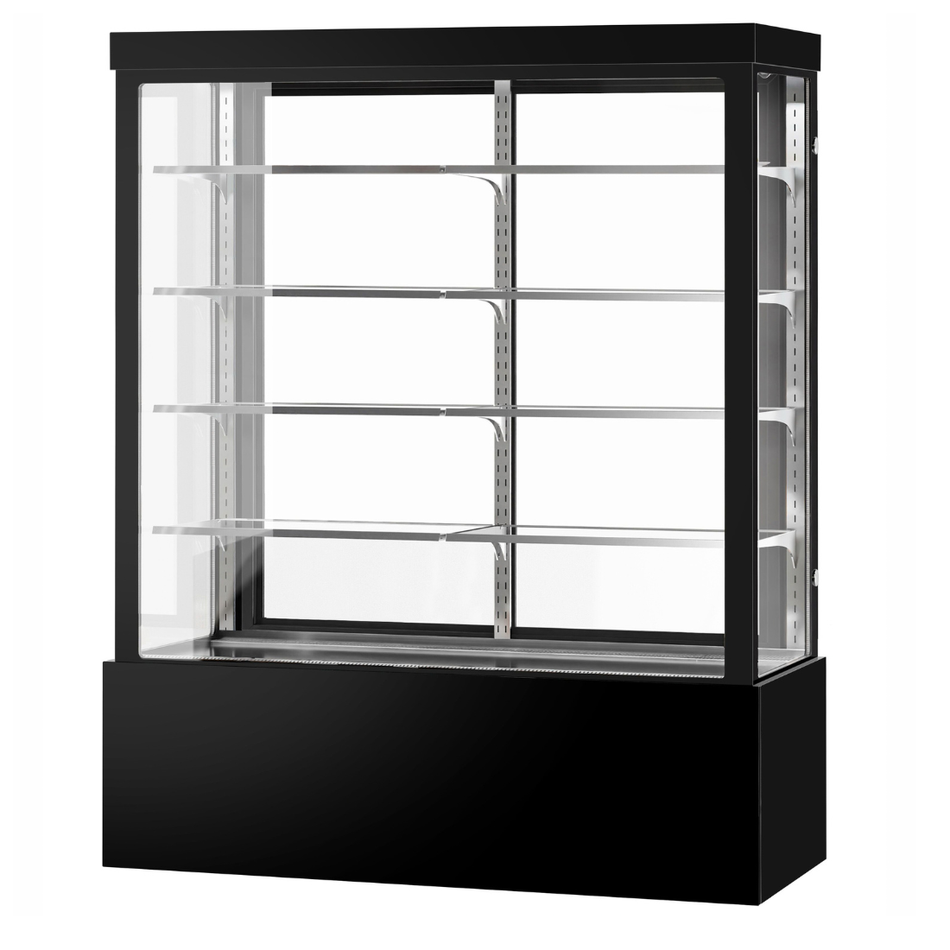 BONVUE Noir Grand 1800mm 4 Shelves Square Cake Display Fridge CVS180-4B