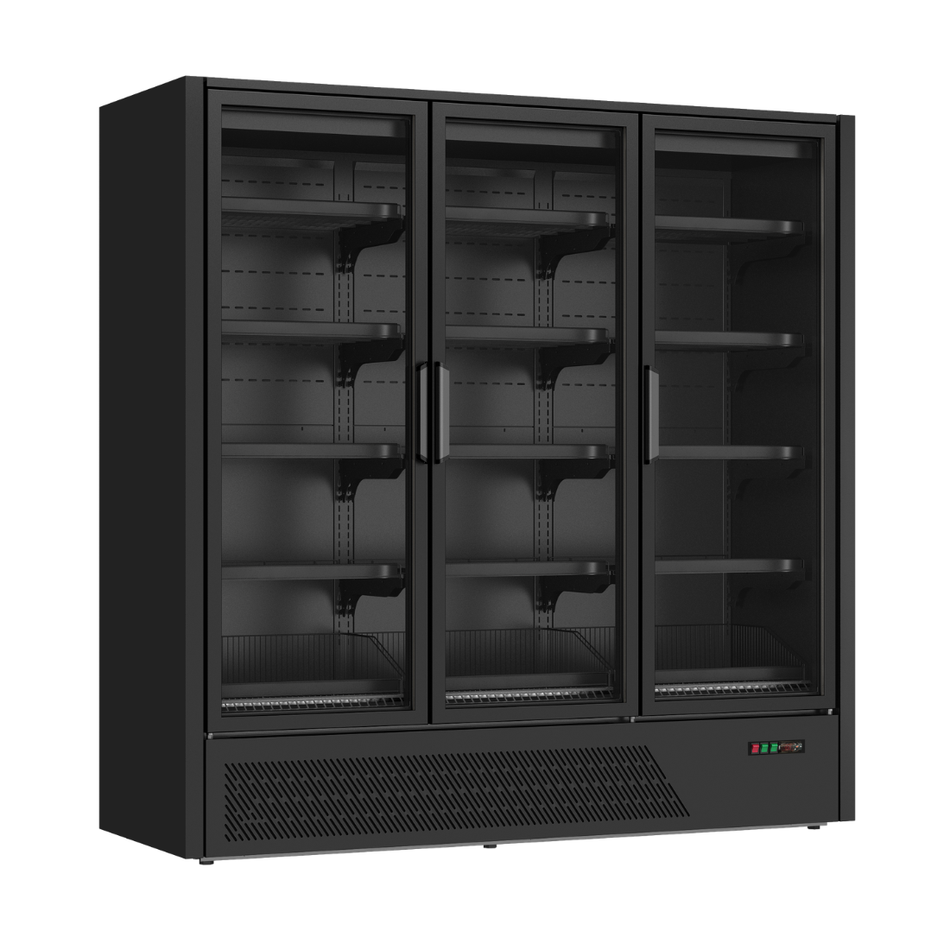 Thermaster 3 Aluminium-Framed Glass Door Multideck Display Freezer DC-187BT