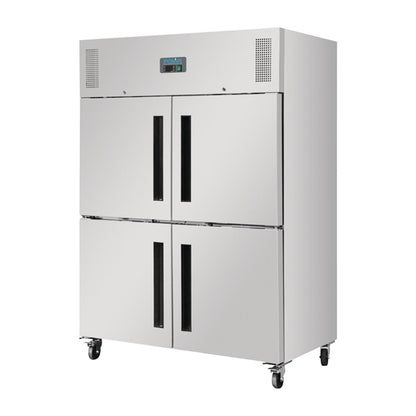 Polar G-Series 2 Stable Door Upright Fridge Stainless Steel DL709-A