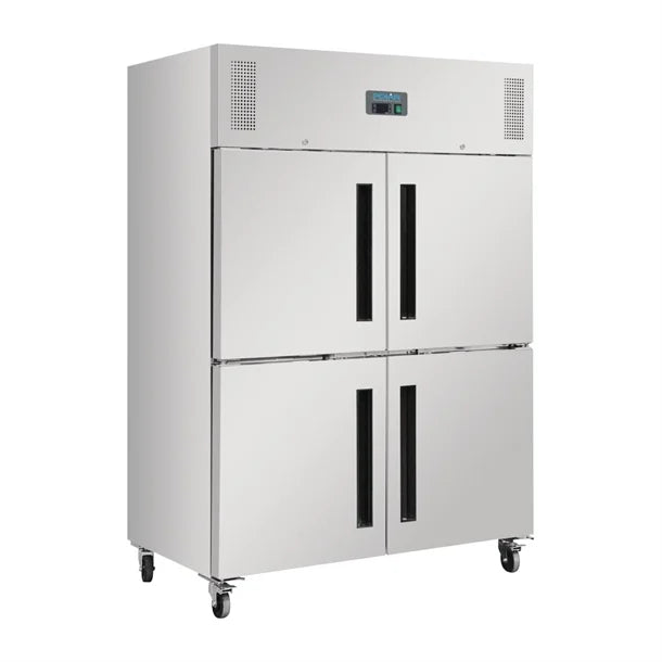 Polar G-Series 2 Stable Door Upright Fridge Stainless Steel DL709-A
