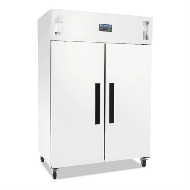 Polar G-Series 2 Door Upright Fridge White 1200Ltr DL898-A