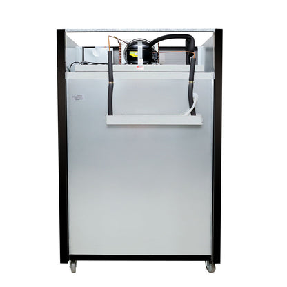 1000Lt Double Glass Door Black  Upright Freezer SUFG1000B