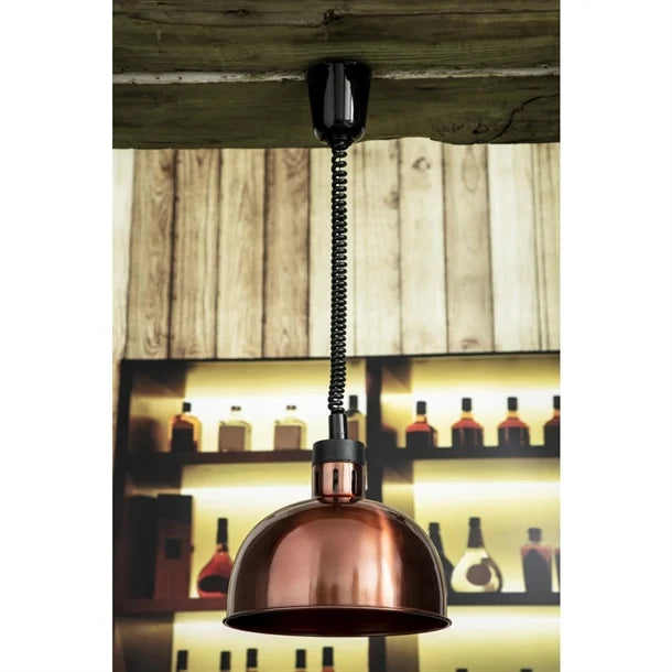 Apuro DY460-A Retractable Dome Heat Lamp Shade Copper Finish