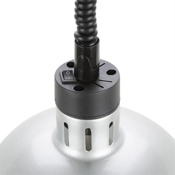 Apuro DY461-A Retractable Dome Heat Lamp Shade Silver Finish