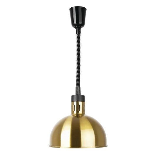 Apuro DY462-A Retractable Dome Heat Lamp Shade Pale Gold Finish