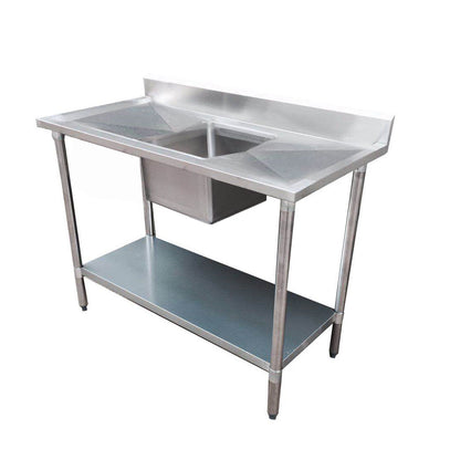 Centre Single Sink Bench 1500x600x900 with 500x400x250 sink 1500-6-SSBC