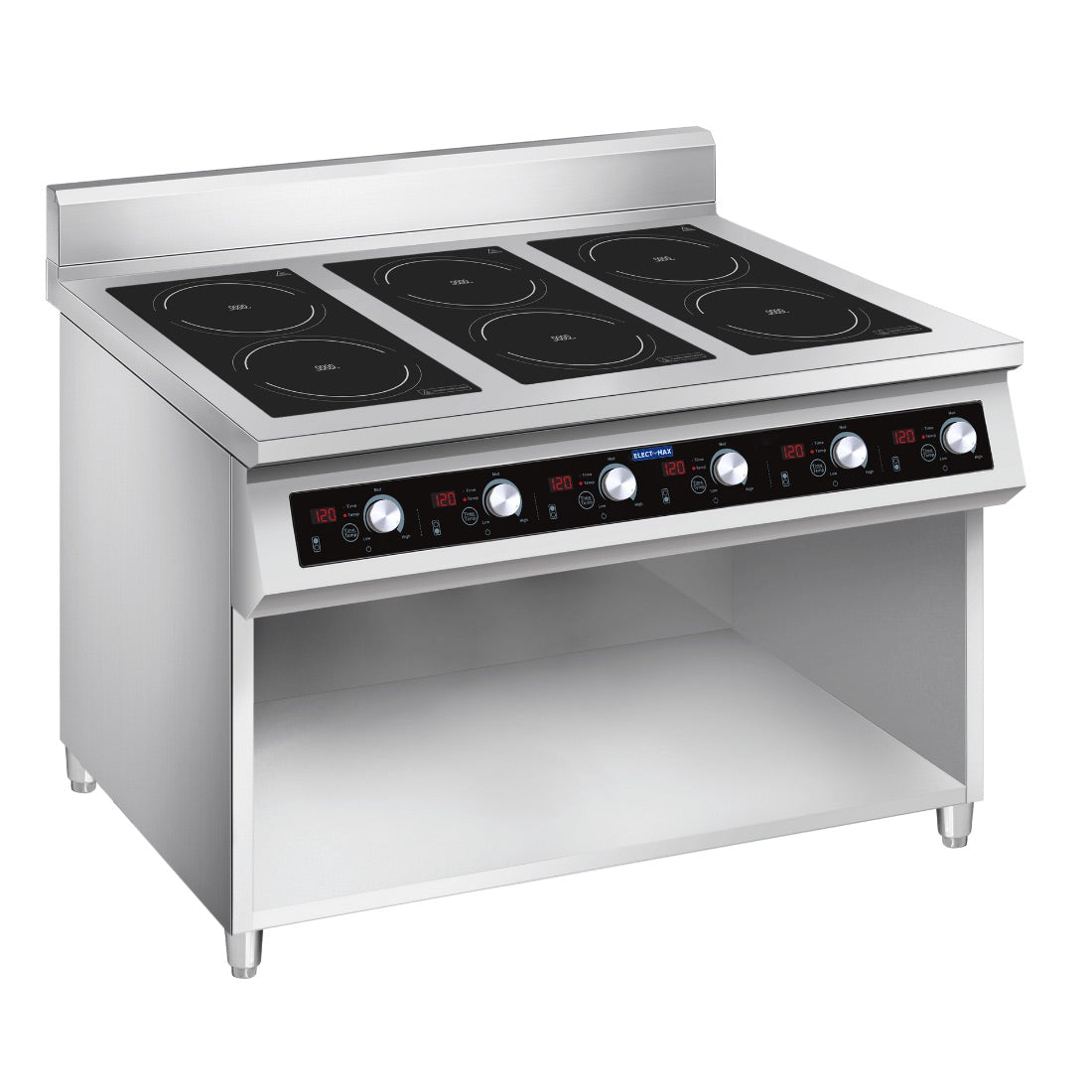 Induction 6-Burner Cooker with Splashback EIC7-1200P