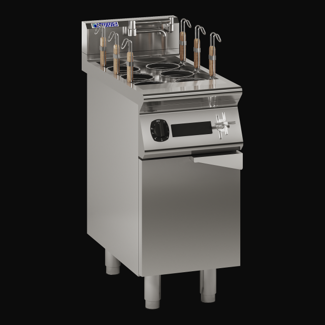 LUUS EN7-40 6 Basket Induction Noodle Cooker – 12kW