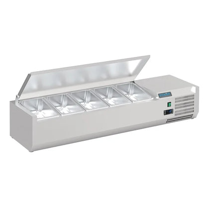 Polar G-Series Countertop Prep Fridge with Lid 5x 1/4GN FA854-A