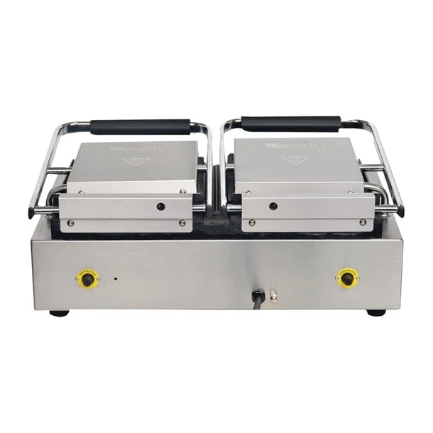 Apuro FC385-A Double Contact Grill Ribbed Top Plates with Timer