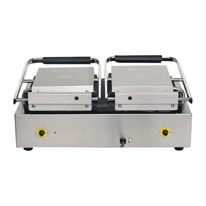 Apuro FC385-A Double Contact Grill Ribbed Top Plates with Timer