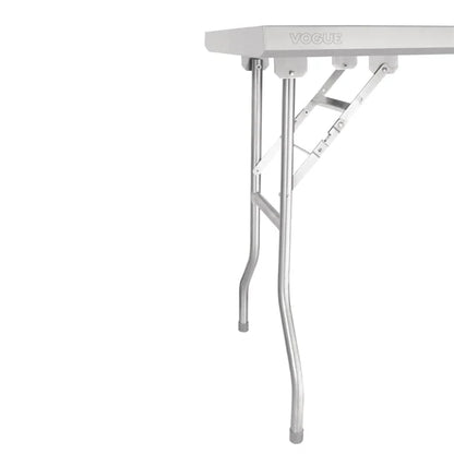 Vogue Stainless Steel 1220mm Folding Work Table FN288