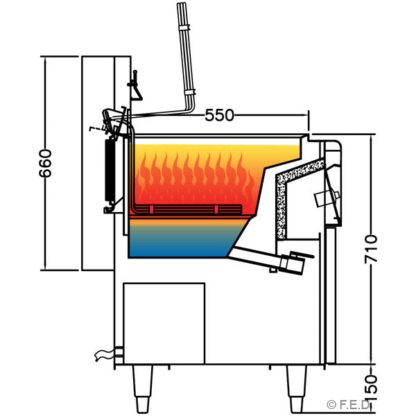 28L Oil Capacity Electric Fryer - EF-28LE