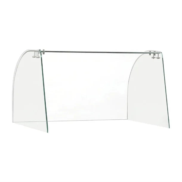 Curved Glass Sneeze Guard Assembly FT280