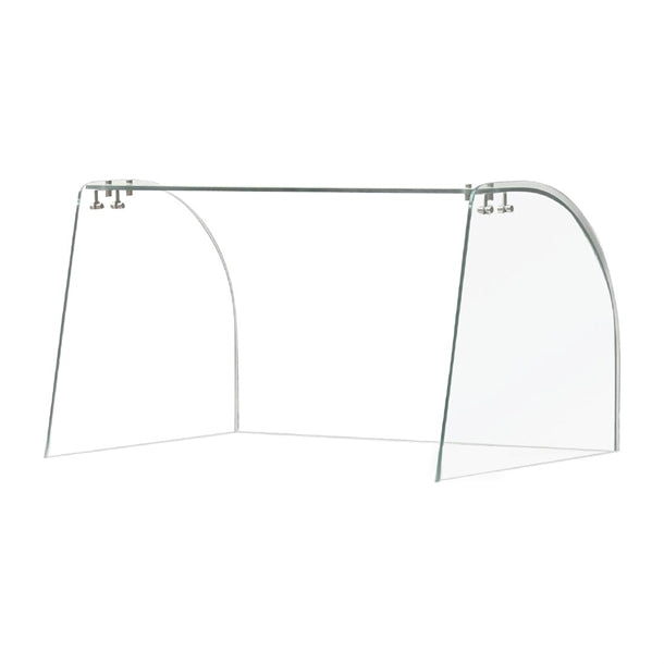 Curved Glass Sneeze Guard Assembly FT280