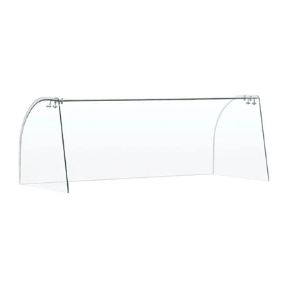 Curved Glass Sneeze Guard Assembly FT282