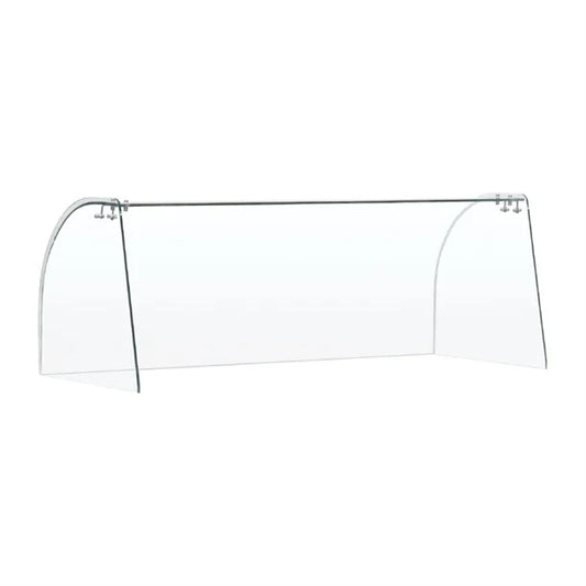 Curved Glass Sneeze Guard Assembly FT282
