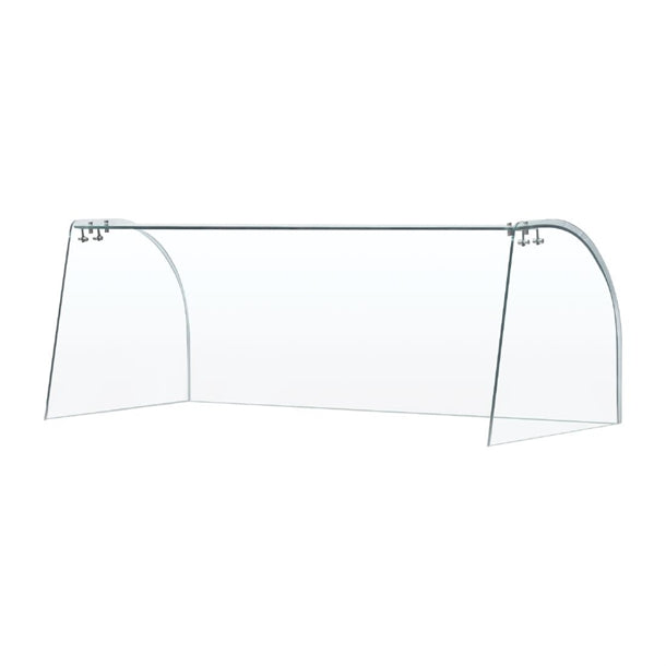 Curved Glass Sneeze Guard Assembly FT282