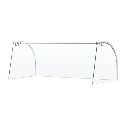 Curved Glass Sneeze Guard Assembly FT282