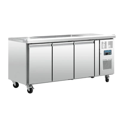 Polar 3 Door Saladette Counter Fridge FT283-A