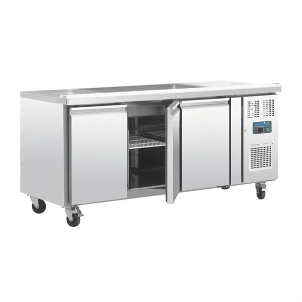 Polar 3 Door Saladette Counter Fridge FT283-A