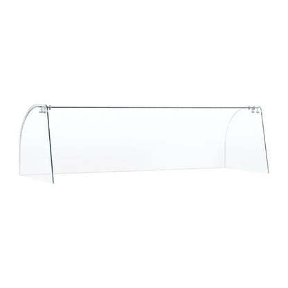 Curved Glass Sneeze Guard Assembly FT284