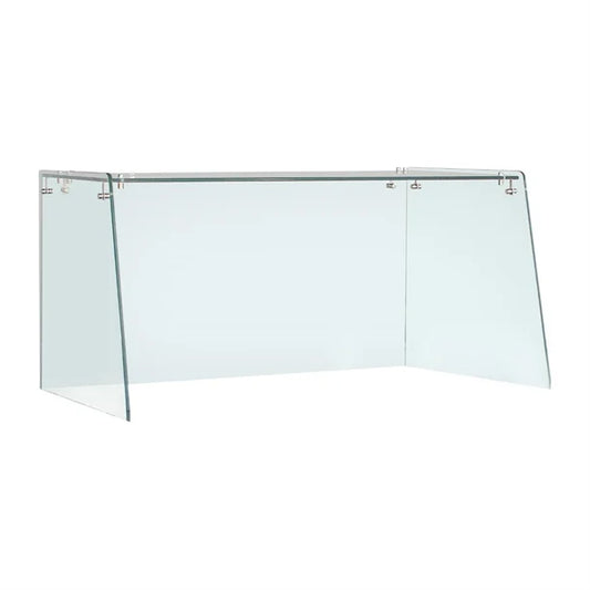 Straight Glass Sneeze Guard Assembly for 2 Door Counter FT367