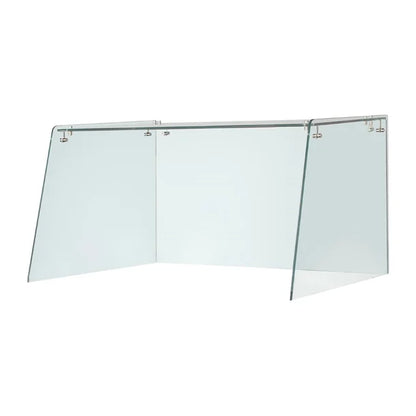 Straight Glass Sneeze Guard Assembly for 2 Door Counter FT367