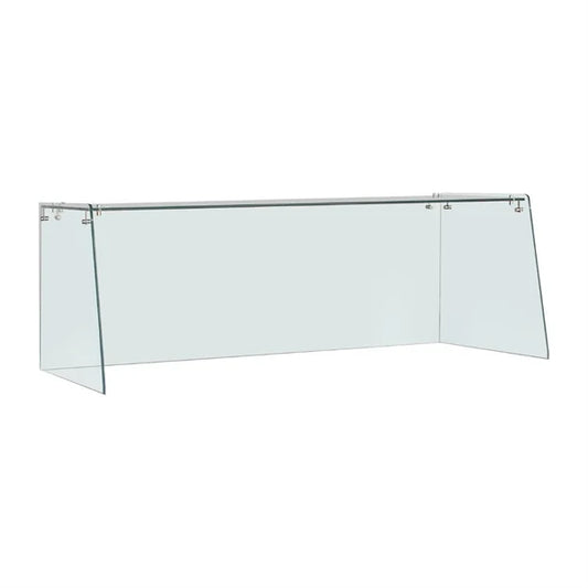 Straight Glass Sneeze Guard Assembly for 3 Door Counter FT368