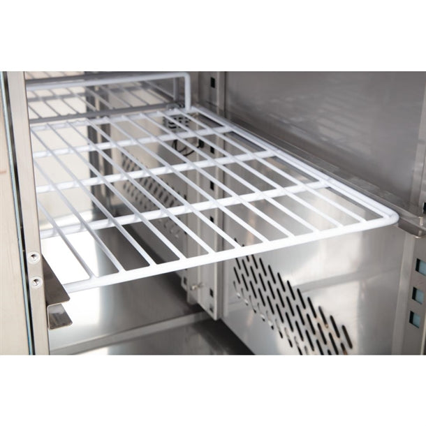 Polar U-Series UA049-A 553L Four Door Stainless Steel Counter Fridge