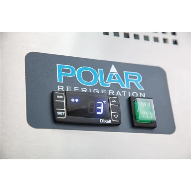 Polar U-Series 3 Door Counter Fridge 417Ltr G597-A