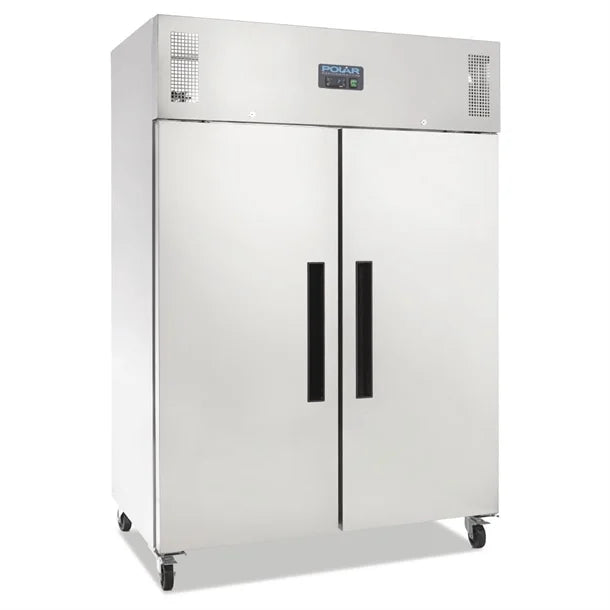 Polar G-Series 2 Door Upright Fridge Stainless Steel 1200Ltr DL895-A