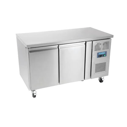 Polar U-Series 2 Door Counter Fridge 282Ltr G596-A