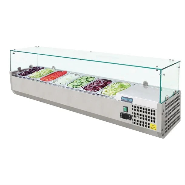 Polar G-Series 1.5m Countertop Prep Fridge 7x 1/4GN G609-A