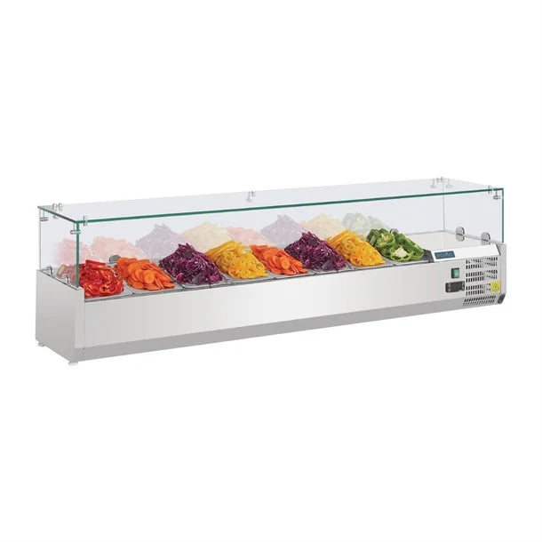 Polar G-Series 1.84m Countertop Prep Fridge 8x 1/4GN G610-A