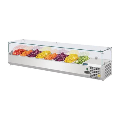 Polar G-Series 1.84m Countertop Prep Fridge 8x 1/4GN G610-A