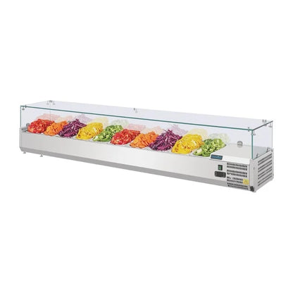 Polar G-Series 2m Countertop Prep Fridge 10x 1/4GN G611-A