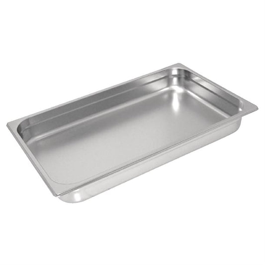 Vogue Heavy Duty Stainless Steel 1/1 Gastronorm Tray 150mm GC965