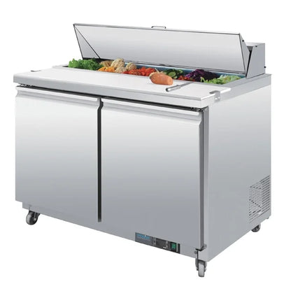 Polar U-Series 2 Door Prep Counter Fridge 405Ltr GD882-A