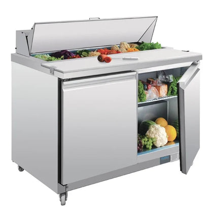 Polar U-Series 2 Door Prep Counter Fridge 405Ltr GD882-A